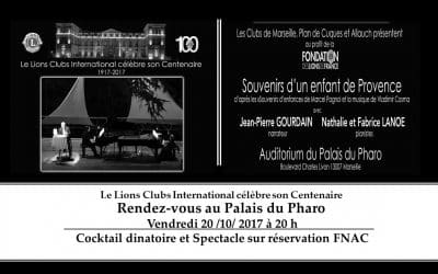 LE LIONS CLUB FETE SES 100 ANS AU PALAIS DU PHARO !