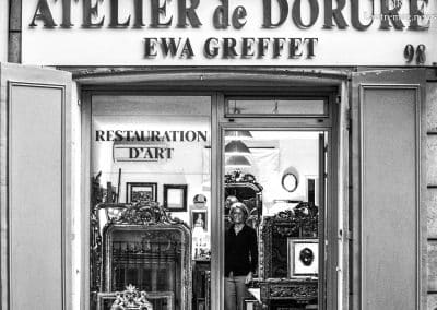 EWA GREFFET « LA DORURE A L’OR FIN » marseille rue Breteuil atelier