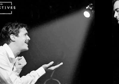 Nathalie Sarraute avec piece de theatre pour un oui pour un non edouard Dossetto et Pablo Chevalier